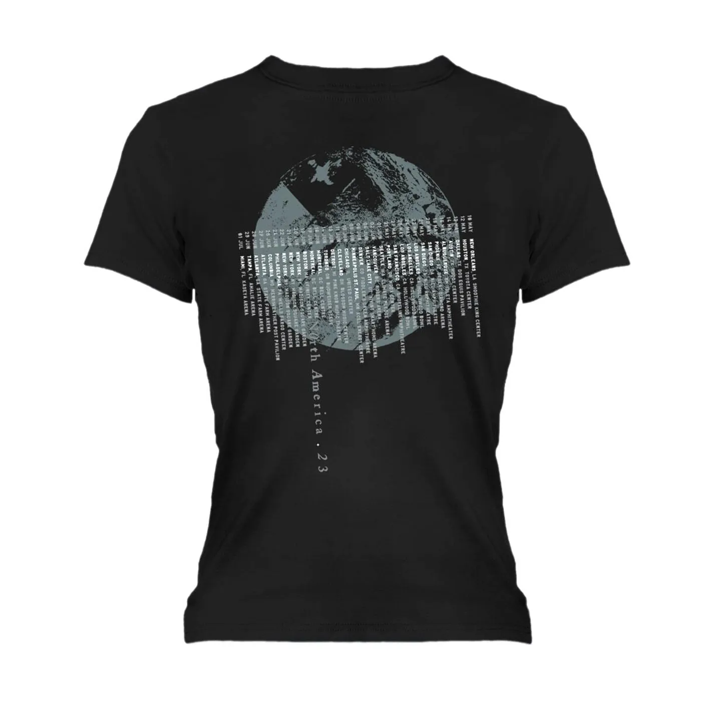 The Cure Shows Of A Lost World Moon Dateback Women's Tee