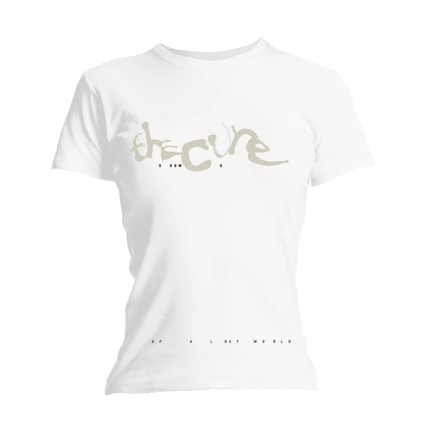 The Cure Shows Of A Lost World Logo White Women's Tee