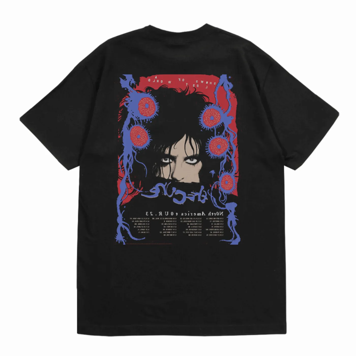 The Cure Shows Of A Lost World North America Tour Poster Design Tee