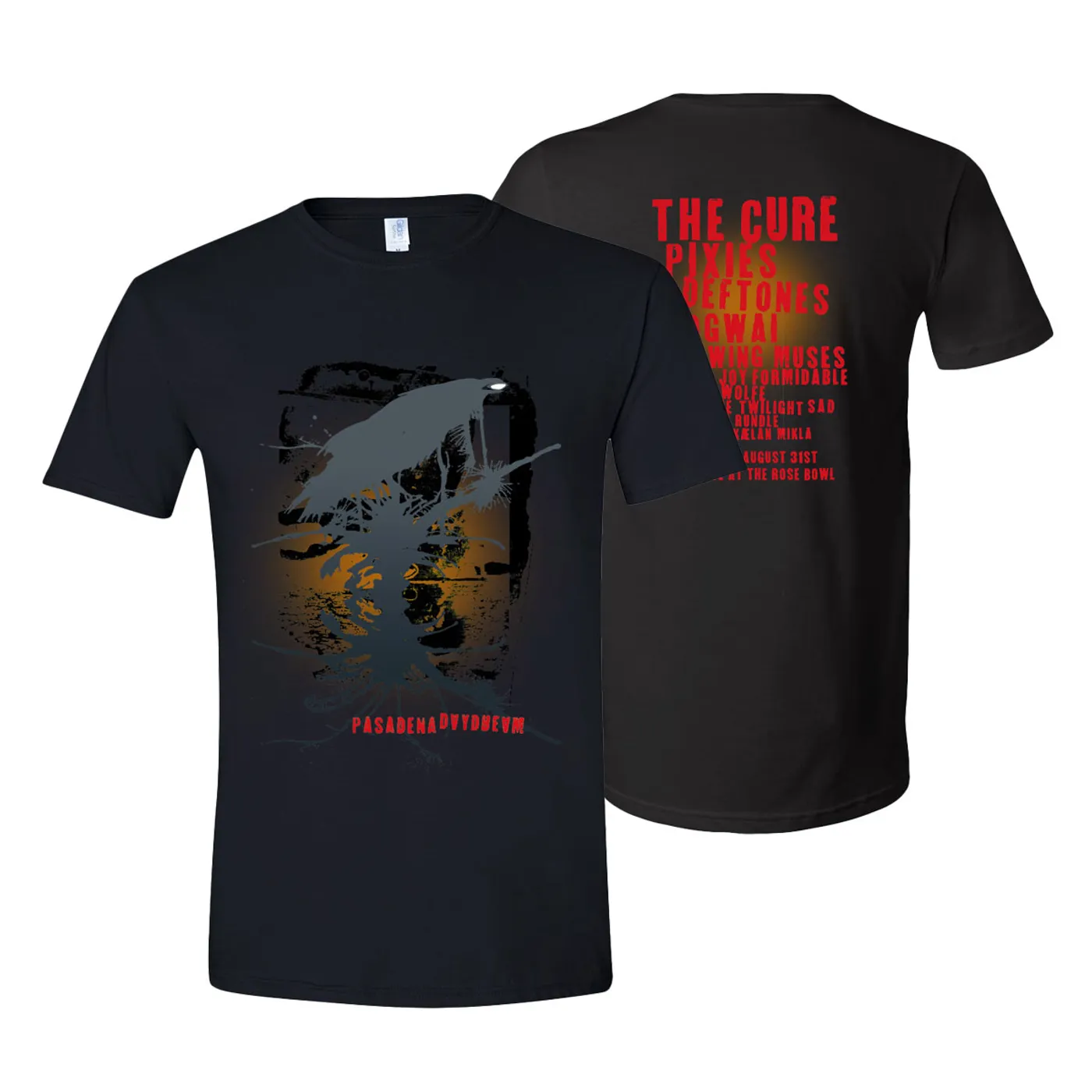 The Cure Pasadena Daydream Black T-Shirt
