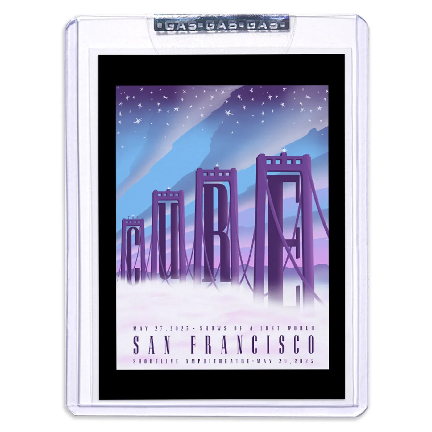 GAS The Cure May 27, 2023, San Francisco, CA Trading Card Illustrated by Arian Buhler