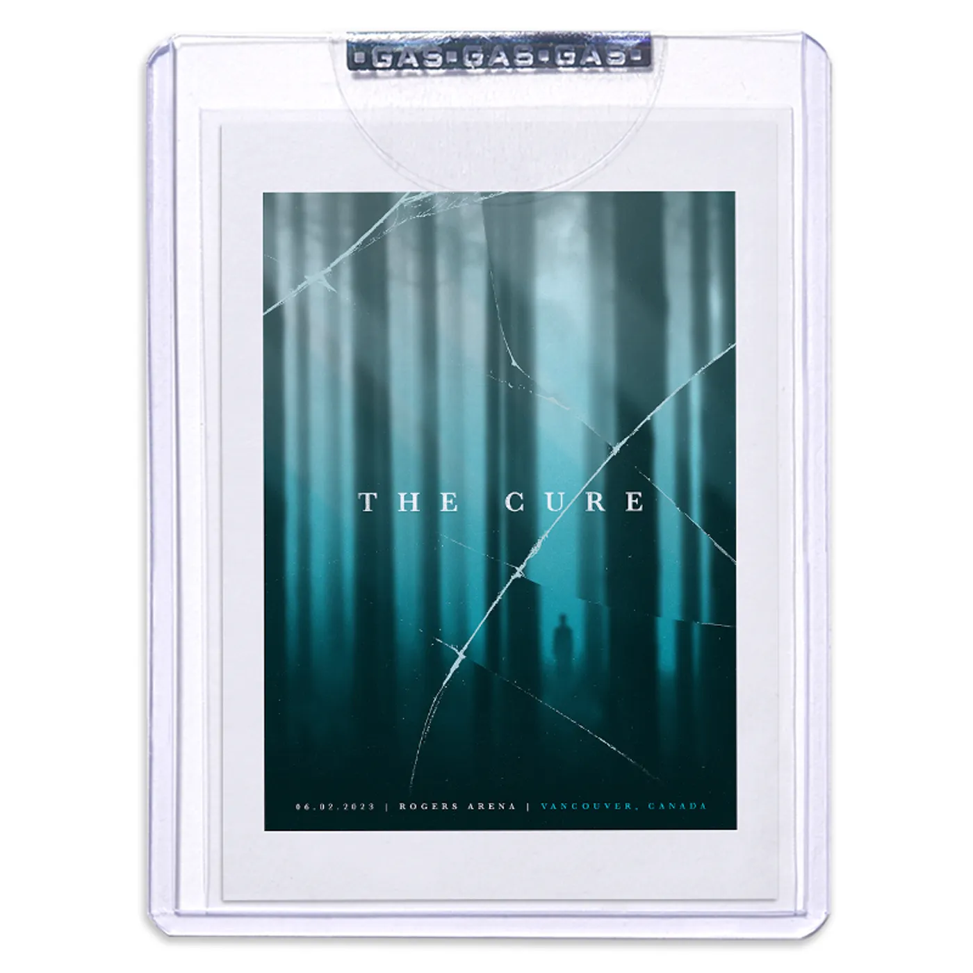 GAS The Cure June 2, 2023, Vancouver, BC, Canada Trading Card Illustrated by Simon Marchner