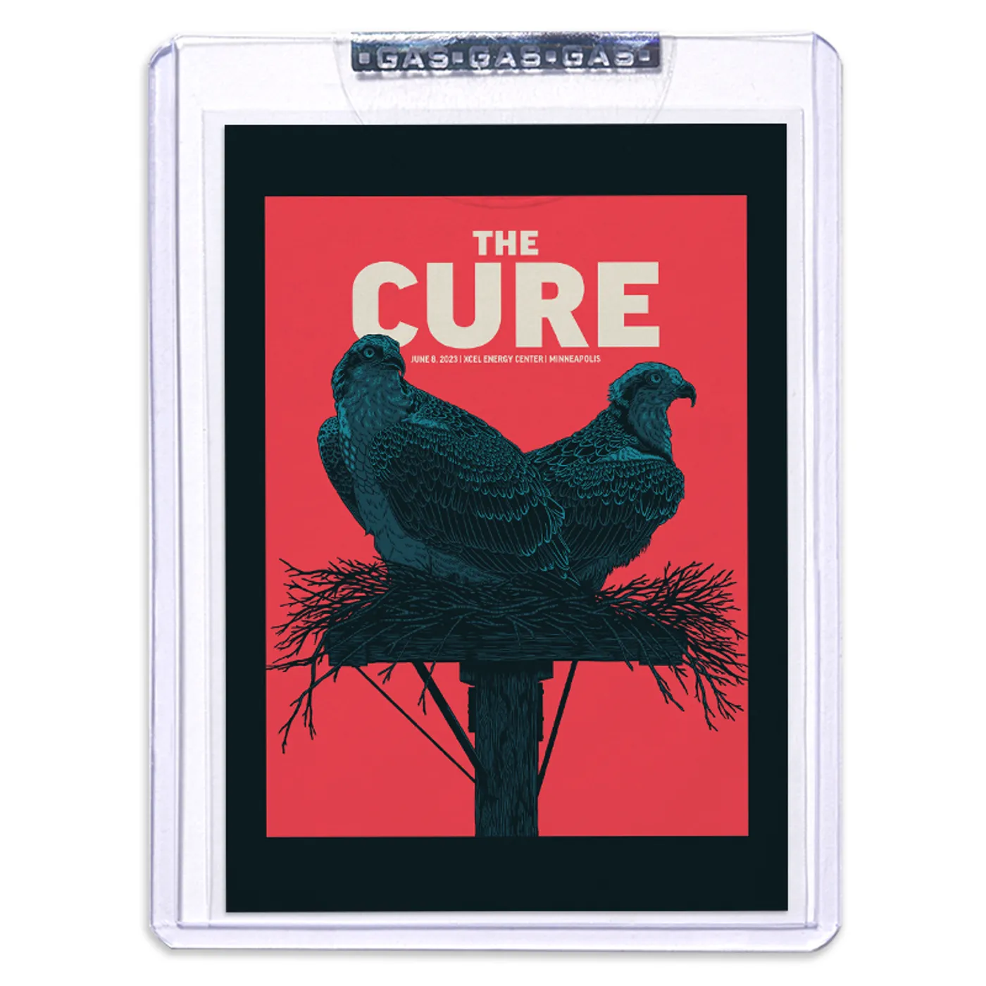 GAS The Cure June 8, 2023, Minneapolis, MN Trading Card Illustrated by John Vogl