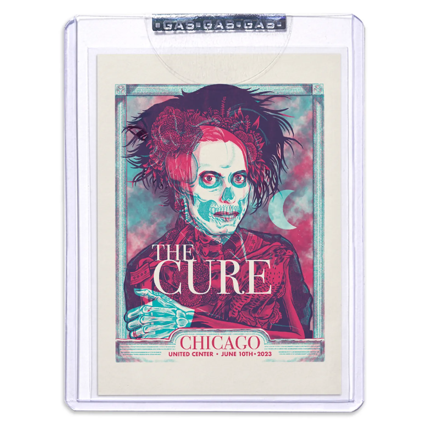 GAS The Cure June 10, 2023, Chicago, IL Trading Card Illustrated by Travis Knight