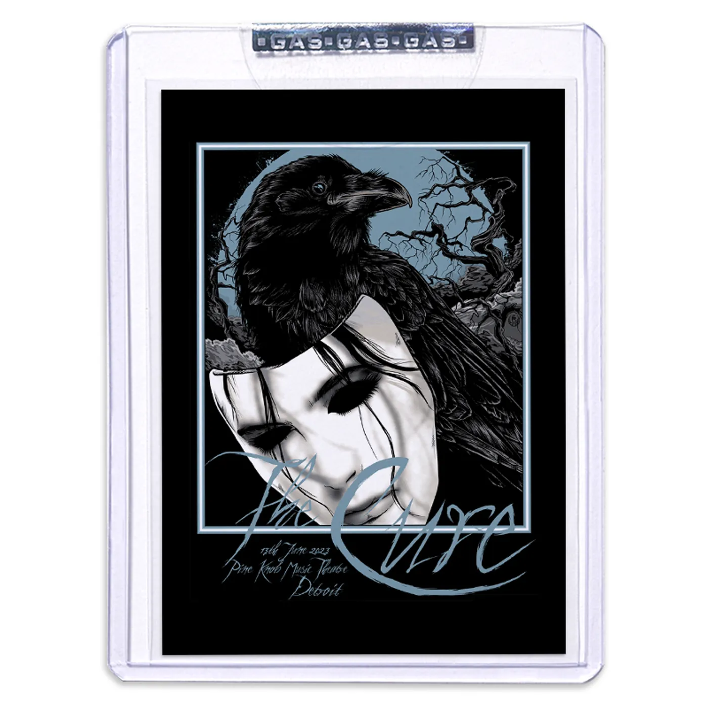 GAS The Cure June 13, 2023, Detroit, MI 2nd Edition Trading Card Illustrated by Rhys Cooper