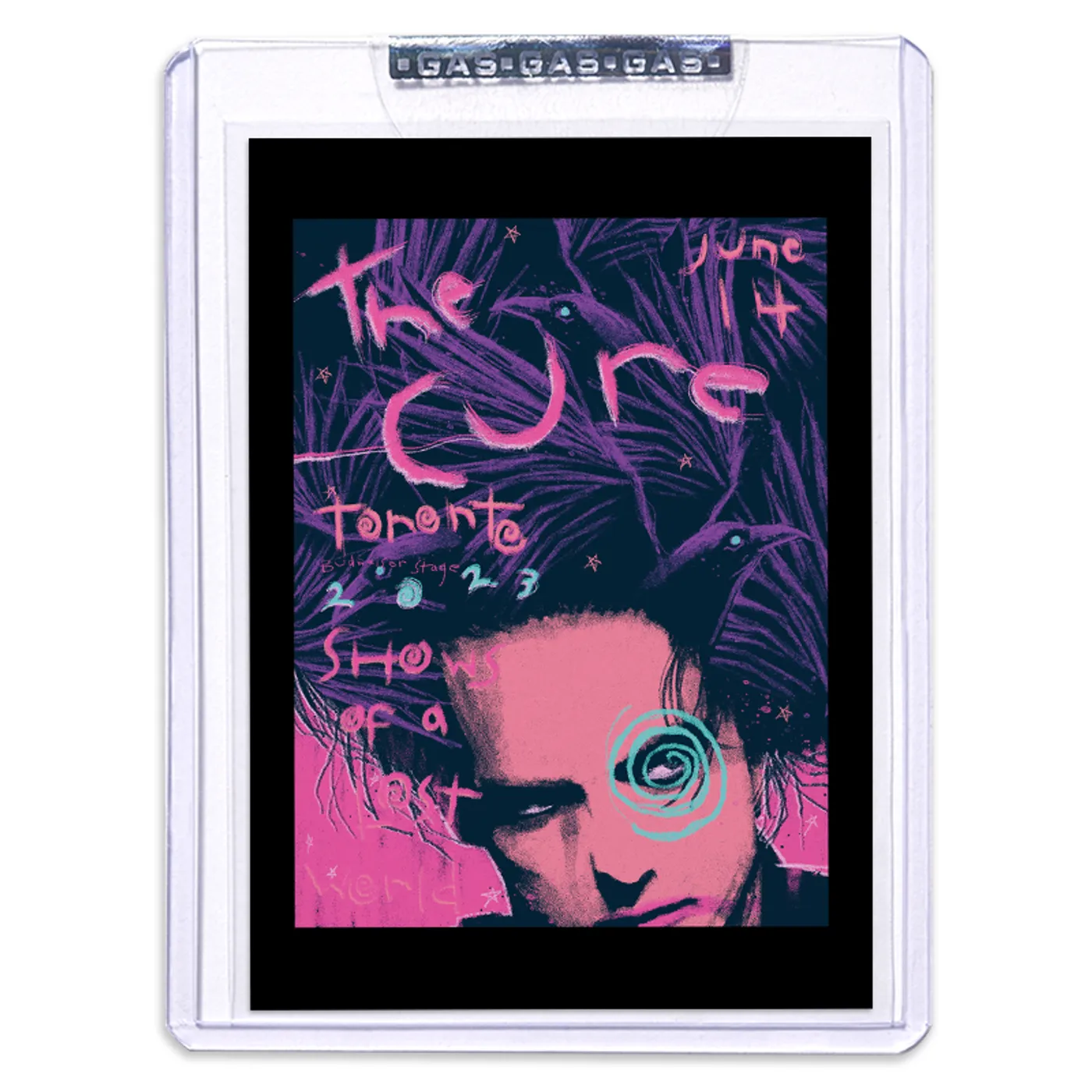 GAS The Cure June 14, 2023, Toronto, ON Canada 2nd Edition Trading Card Illustrated by Matt Tobin