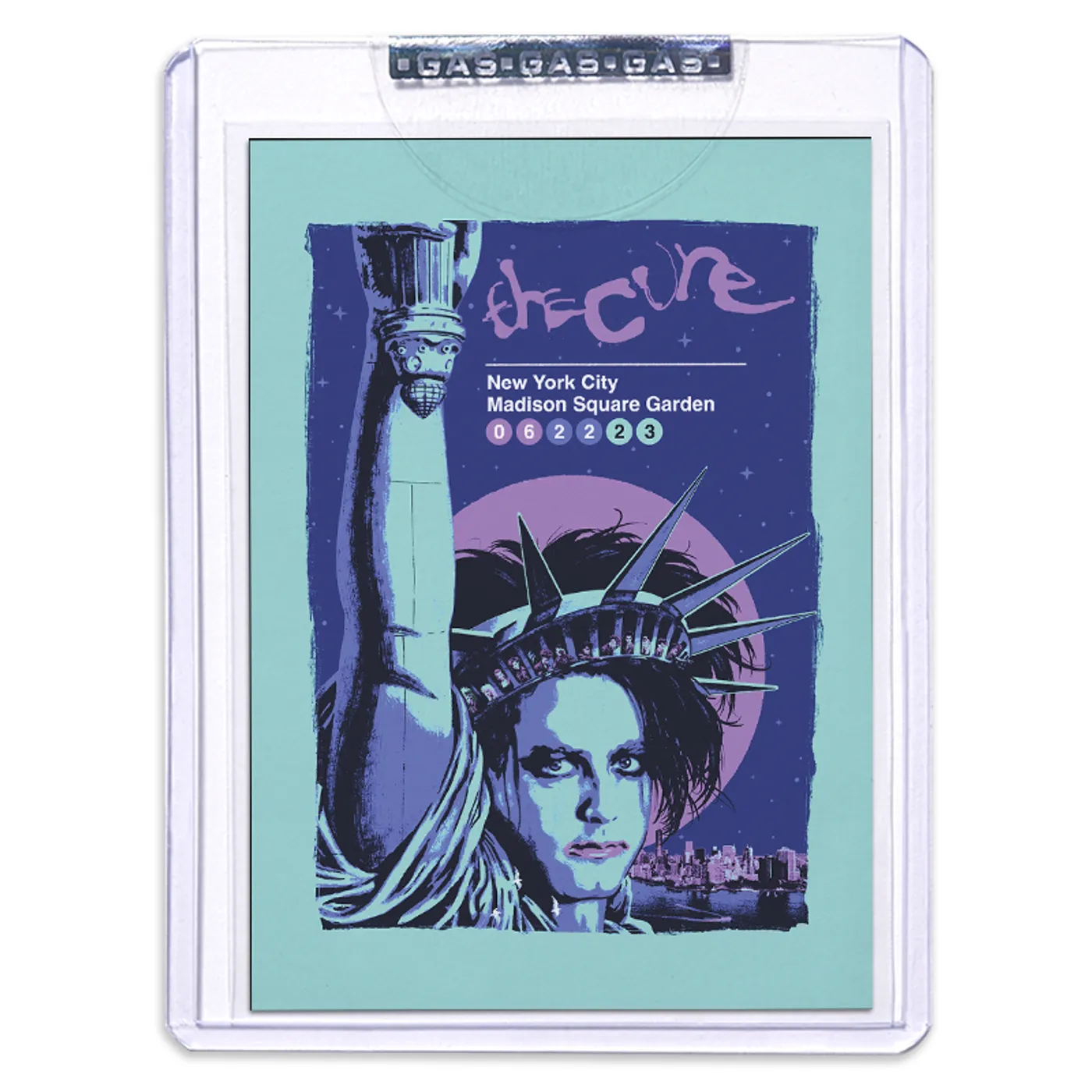 GAS The Cure June 22, 2023, New York, NY 2nd Edition Trading Card Illustrated by Matthew Lineham