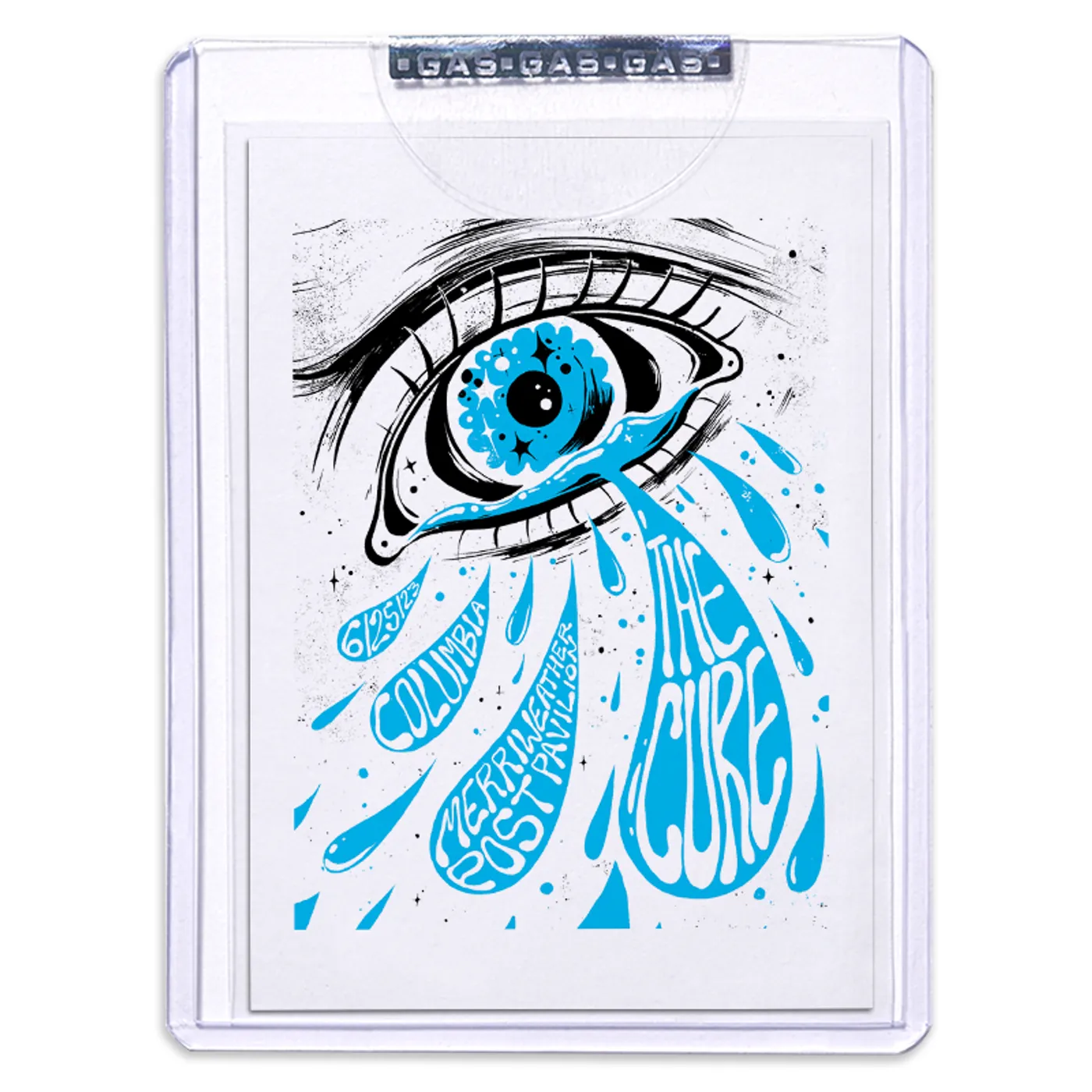 GAS The Cure June 25, 2023, Columbia, MD 2nd Edition Trading Card Illustrated by Evangeline Gallagher