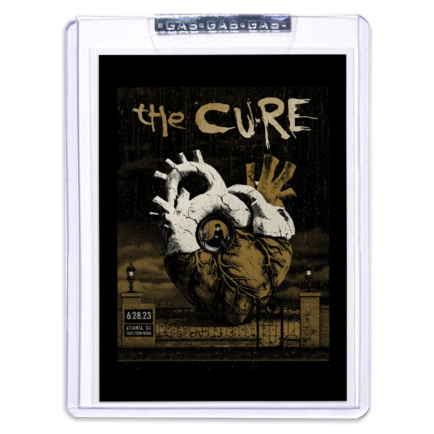 GAS The Cure June 28, 2023, Atlanta, GA Trading Card Illustrated by Christopher Everhart