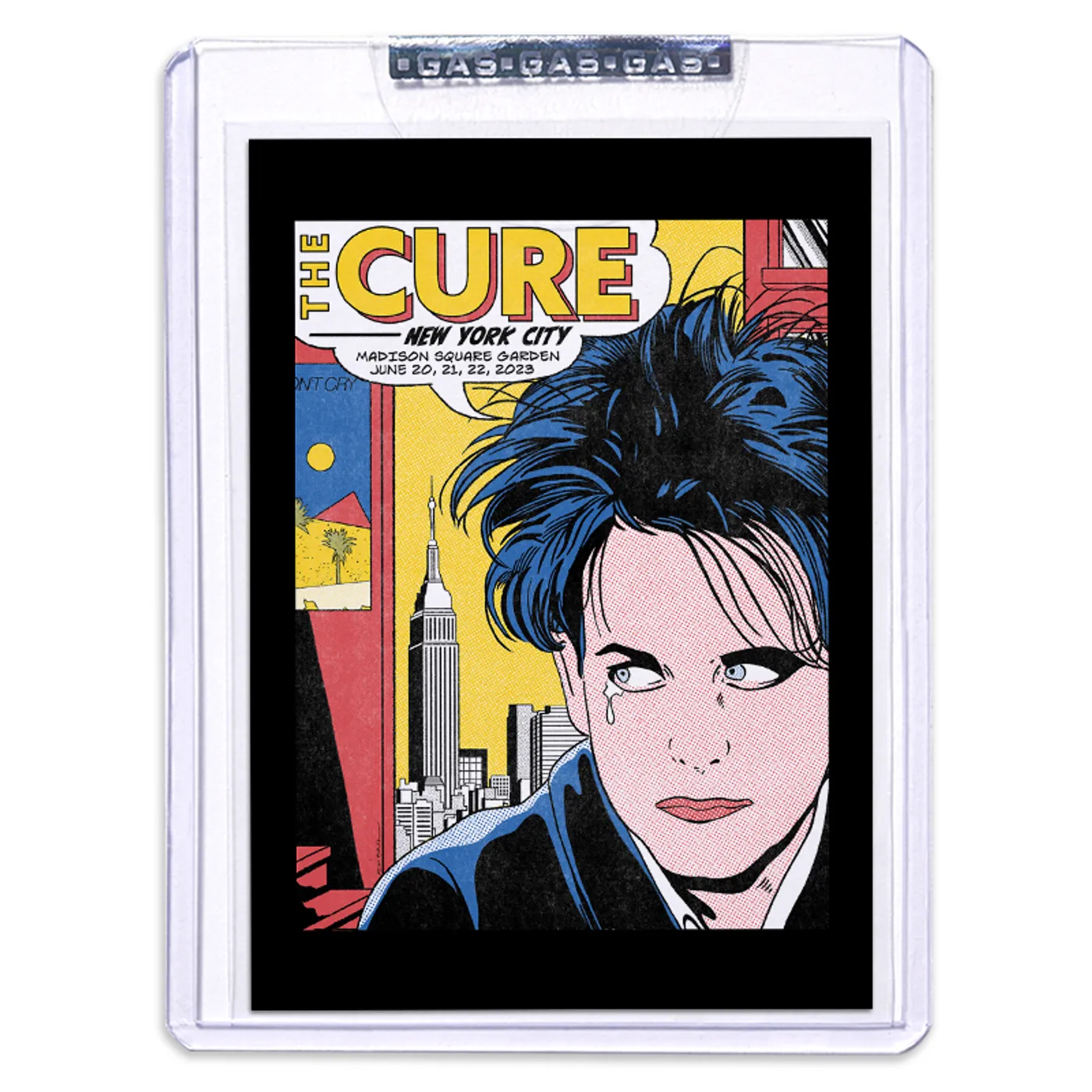 GAS The Cure June 20-22, 2023, New York, NY Trading Card Illustrated by Arian Buhler