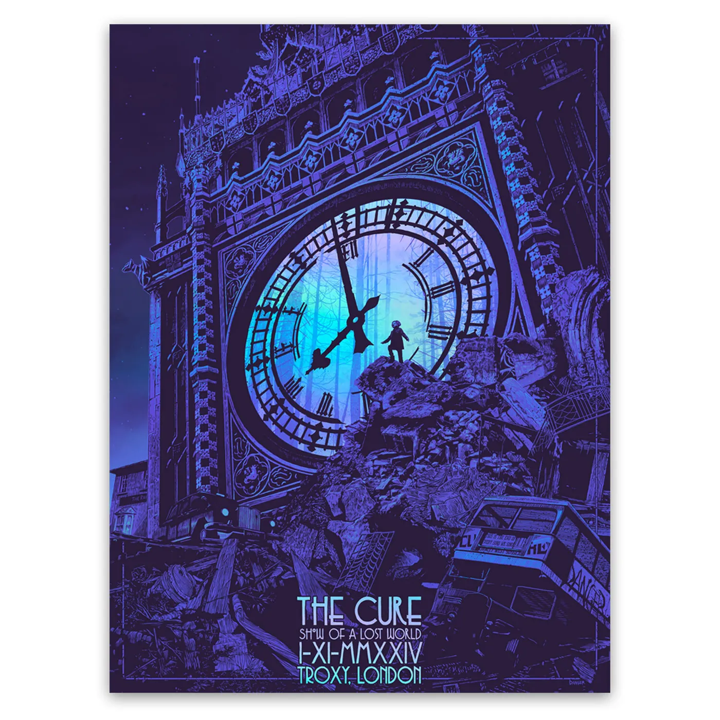 The Cure Troxy Event Poster November 1st 2nd Edition