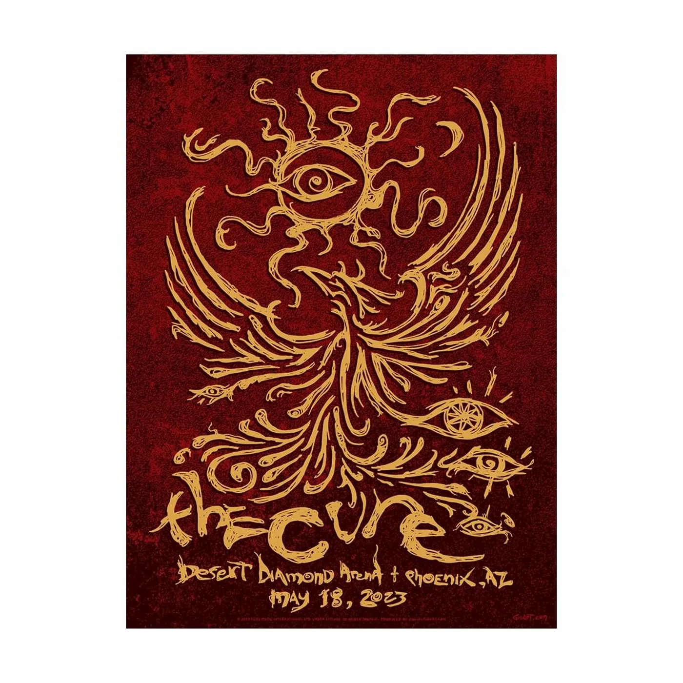 The Cure Phoenix Event Poster May 18