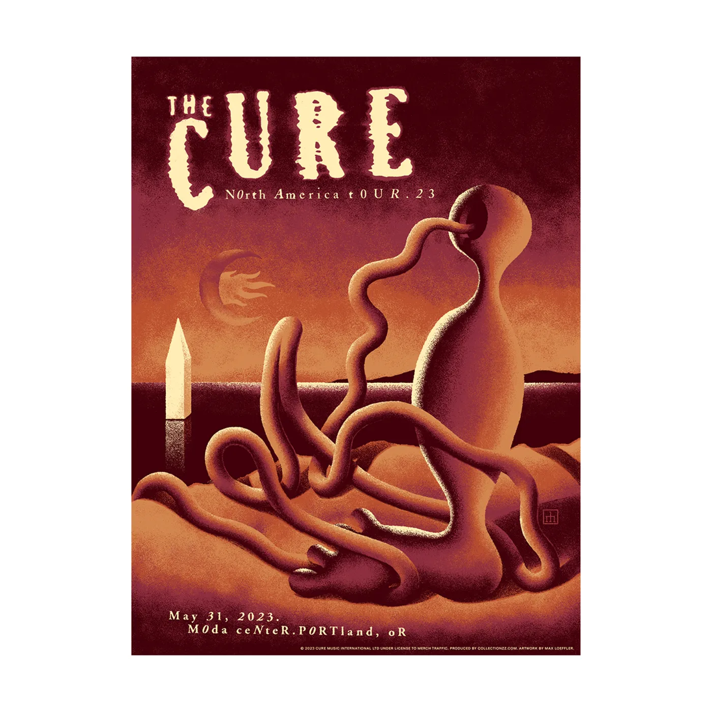 The Cure Portland Event Poster May 31