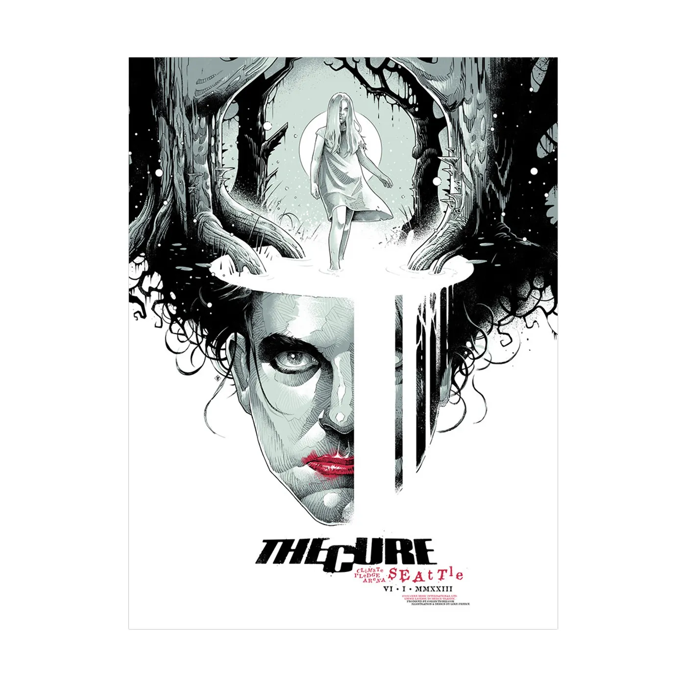 The Cure Seattle Event Poster June 1