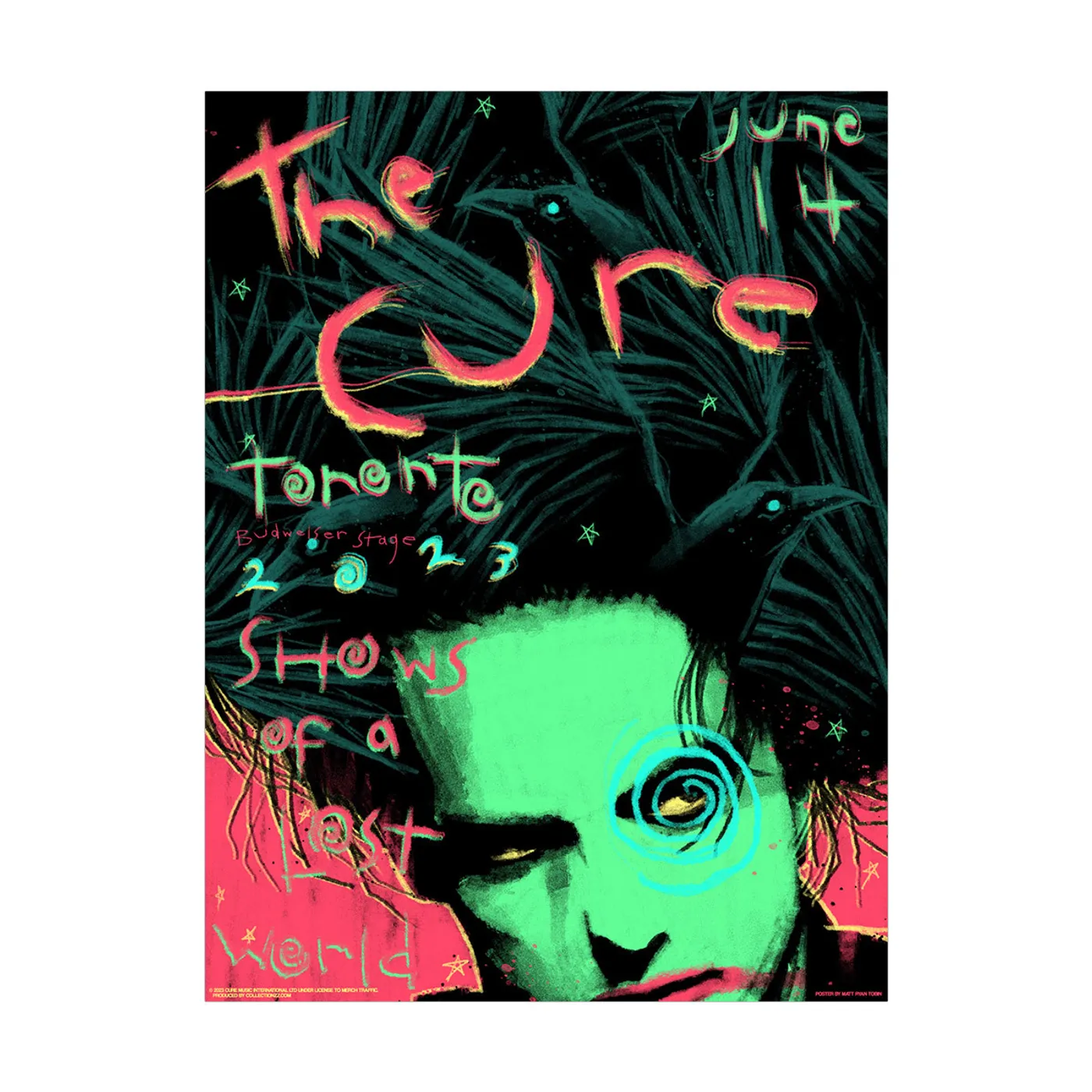 The Cure Toronto Event Poster June 14