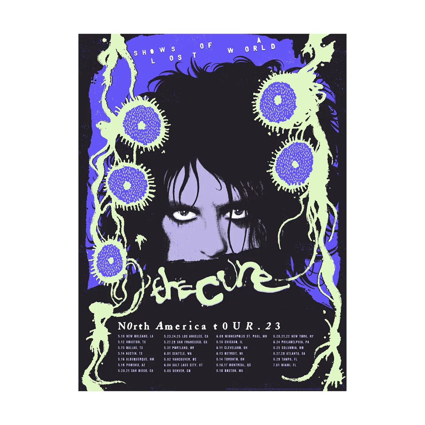The Cure North American Tour Poster