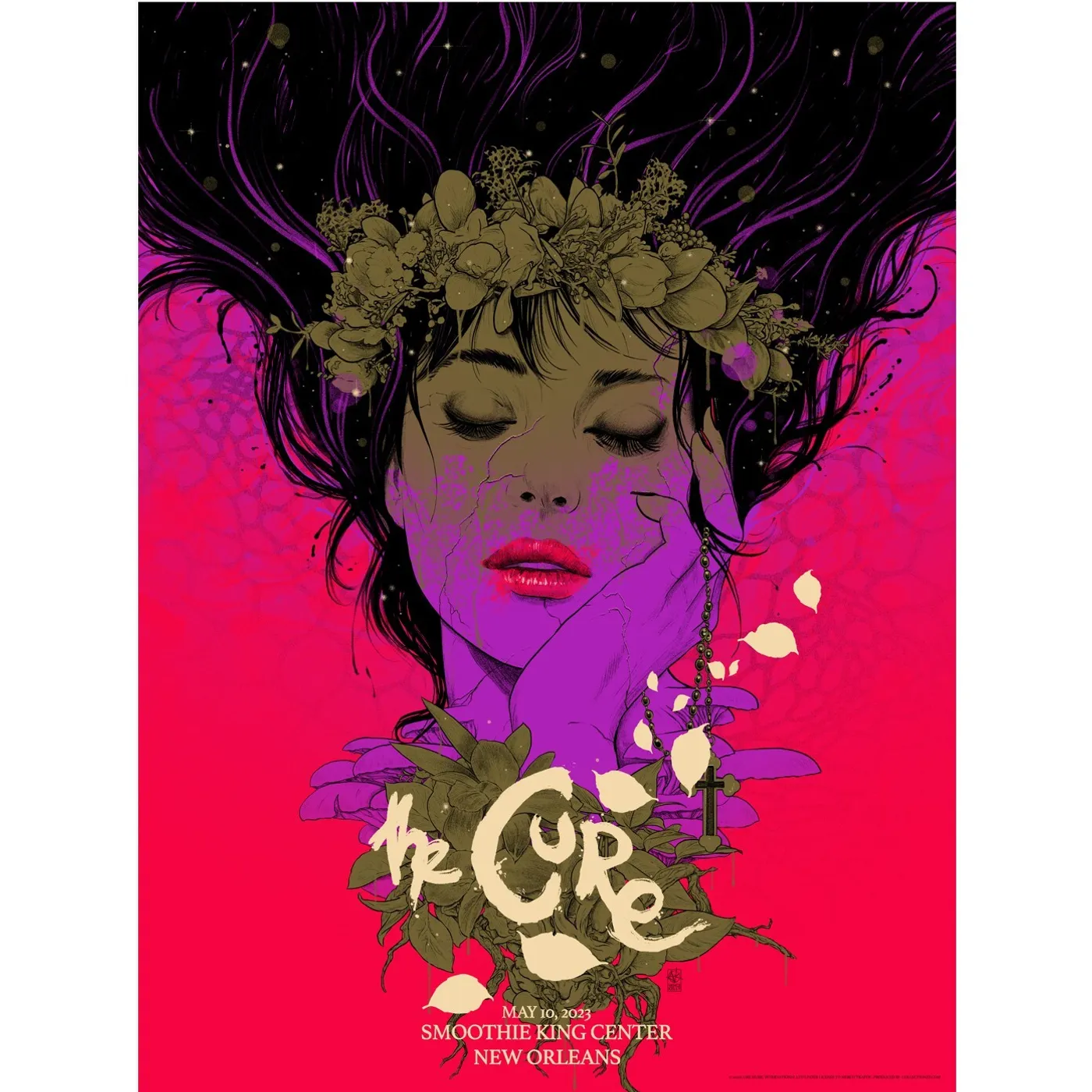 The Cure New Orleans Event Poster May 10 Second Edition