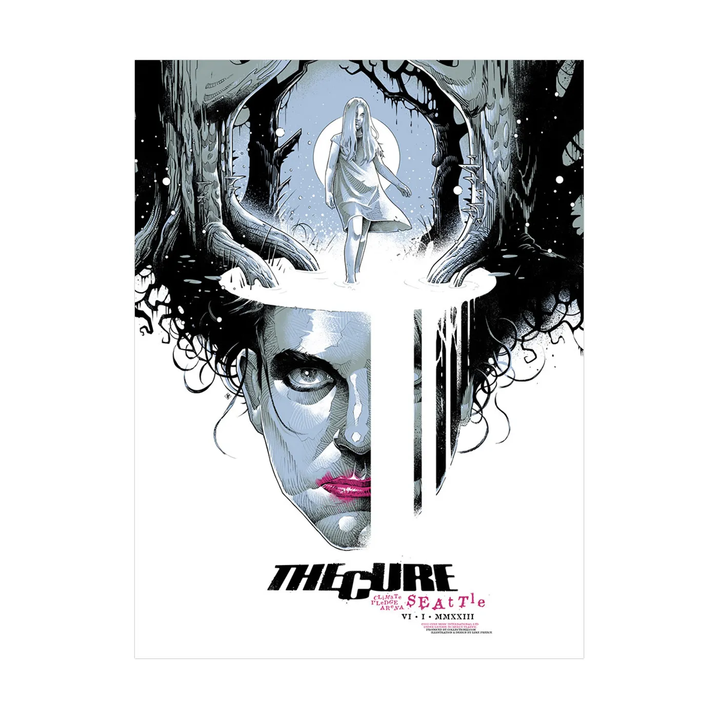 The Cure Seattle Event Poster June 1, 2023 2nd Edition