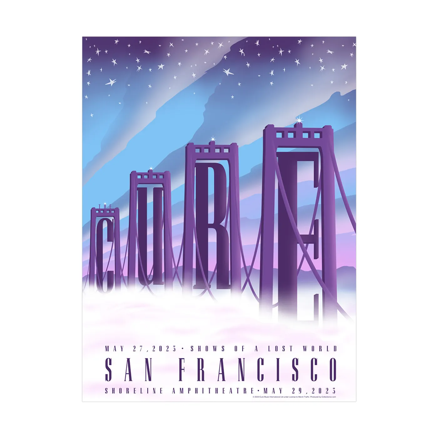 The Cure San Francisco Event Poster May 27