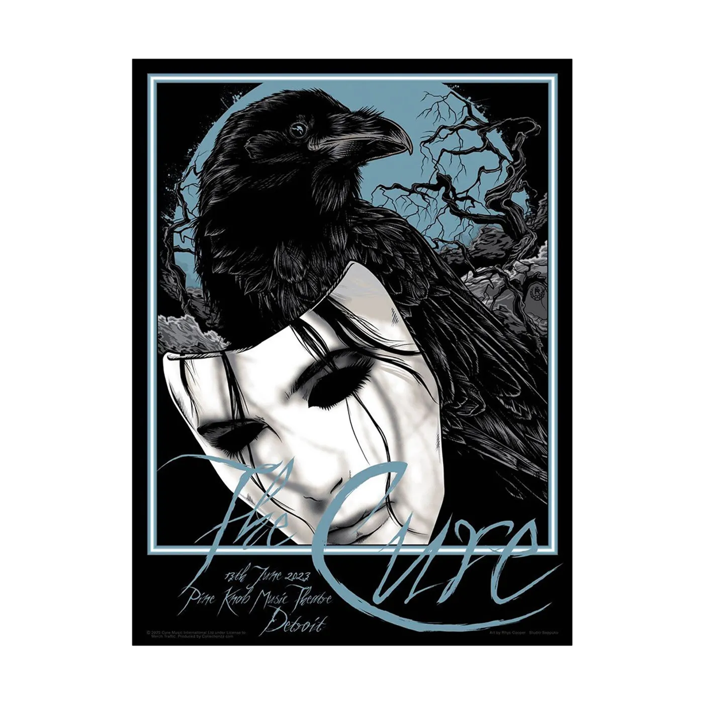 The Cure Detroit Event Poster June 13 2nd Edition