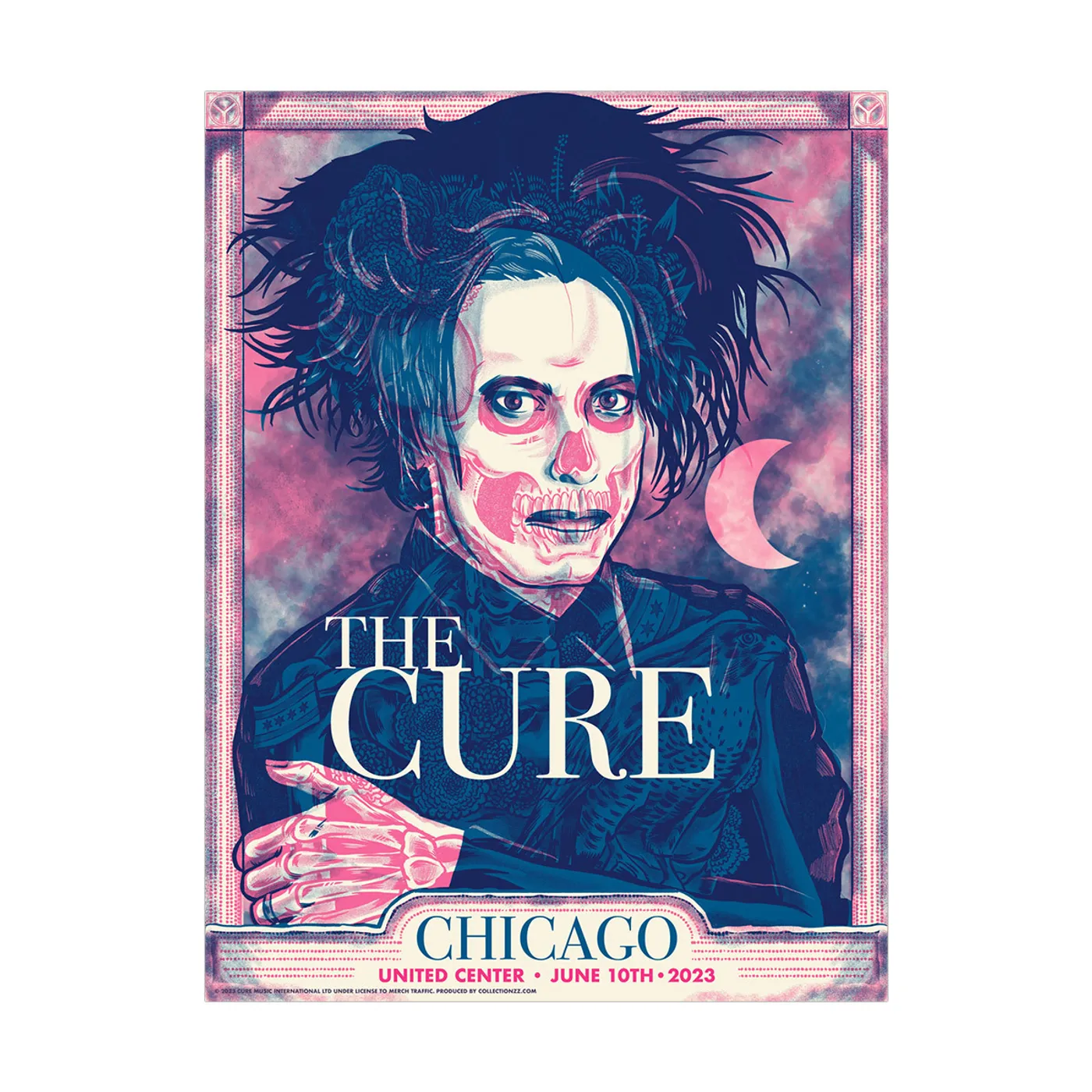The Cure Chicago Event Poster June 10 2nd Edition