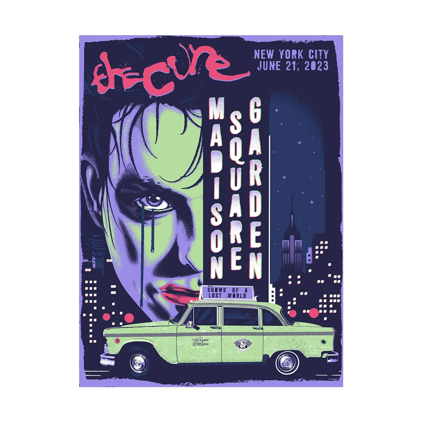 The Cure New York Event Poster June 21