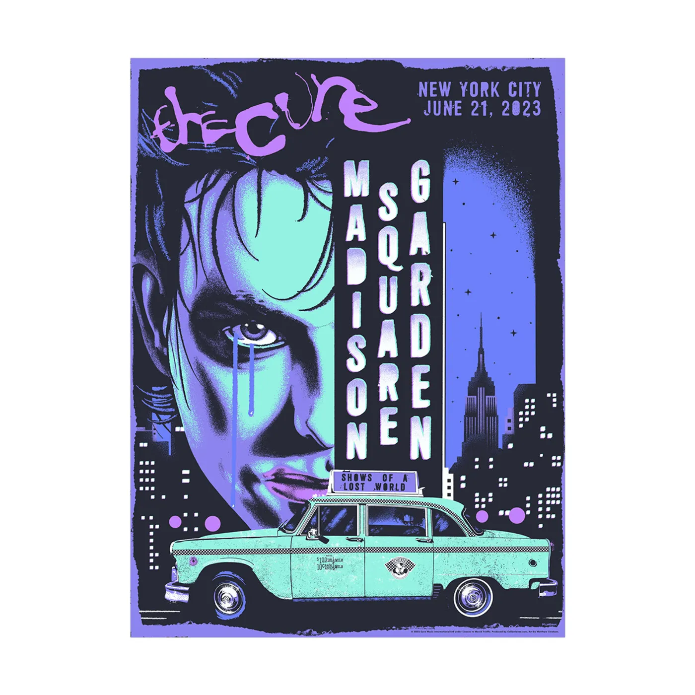 The Cure New York Event Poster June 21 2nd Edition