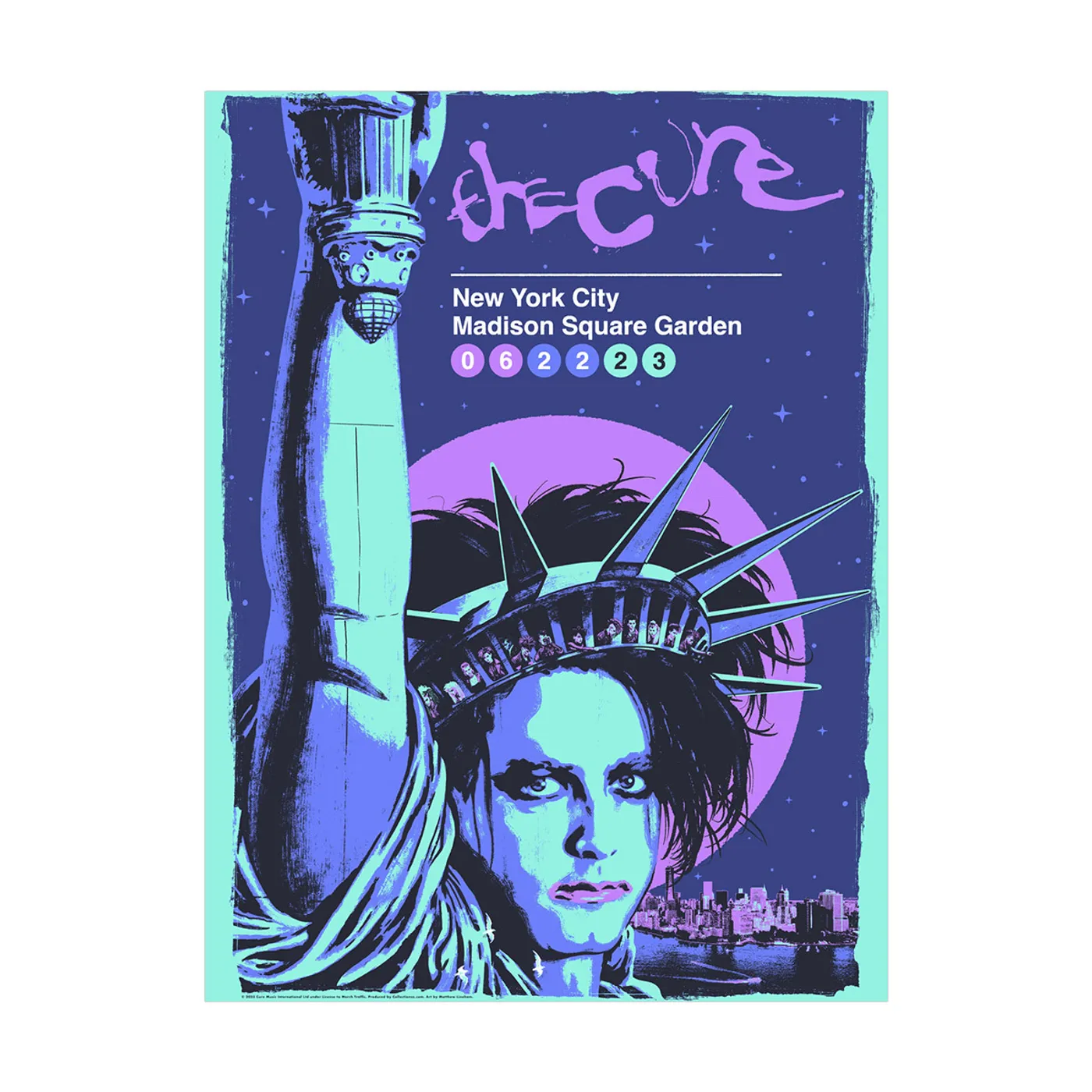 The Cure New York Event Poster June 22 2nd Edition