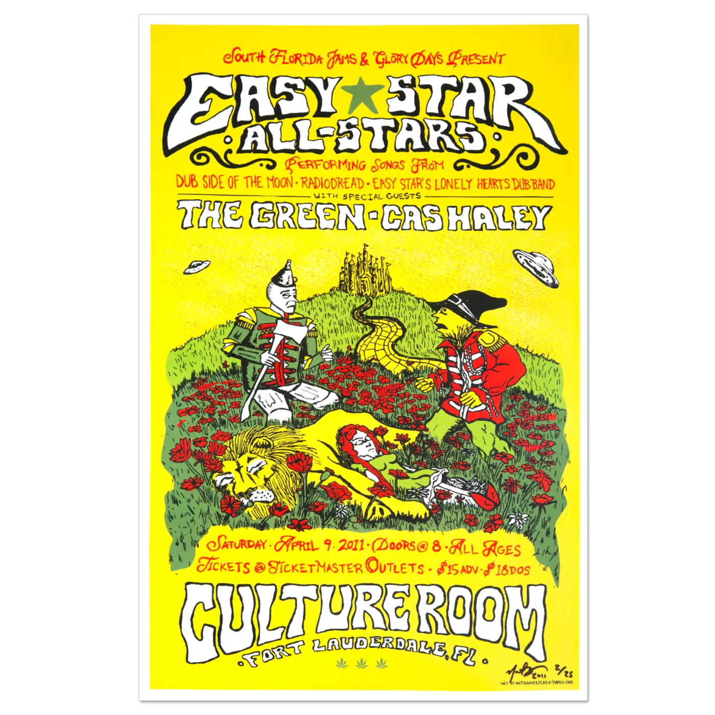 Easy Star Records Easy Star All-Stars Poster - April 10, 2011 - Fort Lauderdale