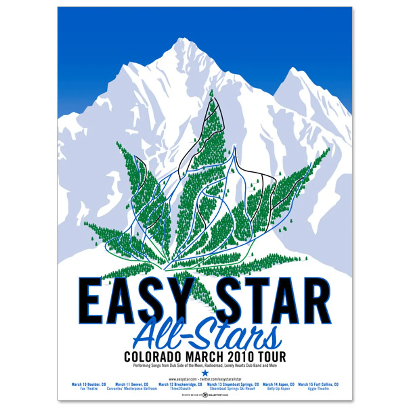 Easy Star Records Easy Star All-Stars Colorado 2010 Tour Poster