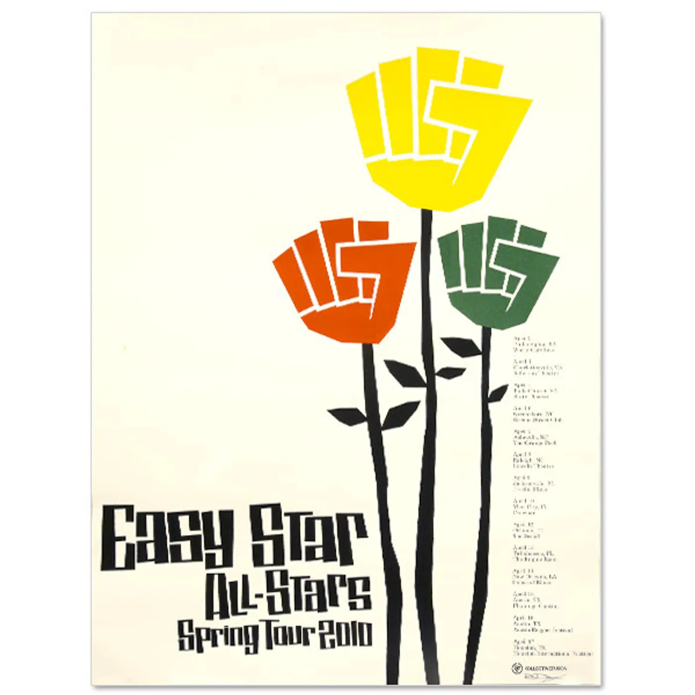 Easy Star Records Easy Star All-Stars Spring Tour 2010 Poster