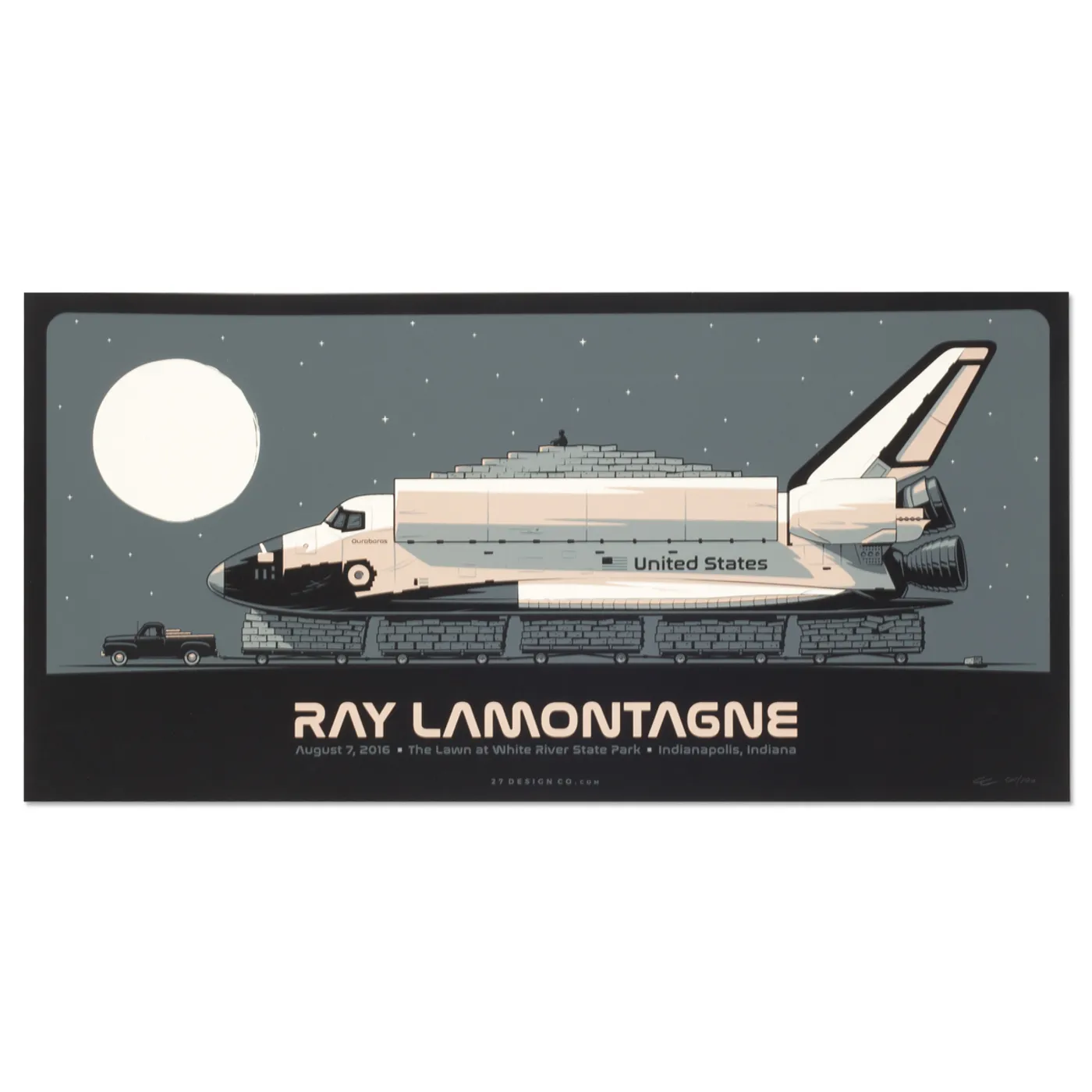 Ray LaMontagne The Ouroboros Tour 2016 - Indianapolis, IN Poster