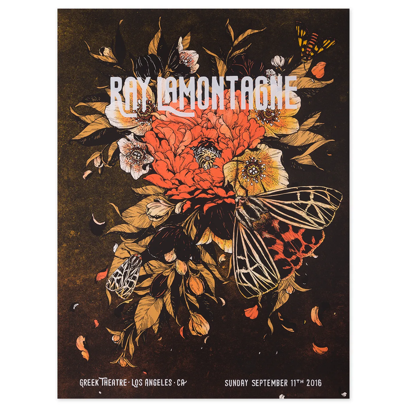 Ray LaMontagne The Ouroboros Tour 2016 - Los Angeles, CA Poster