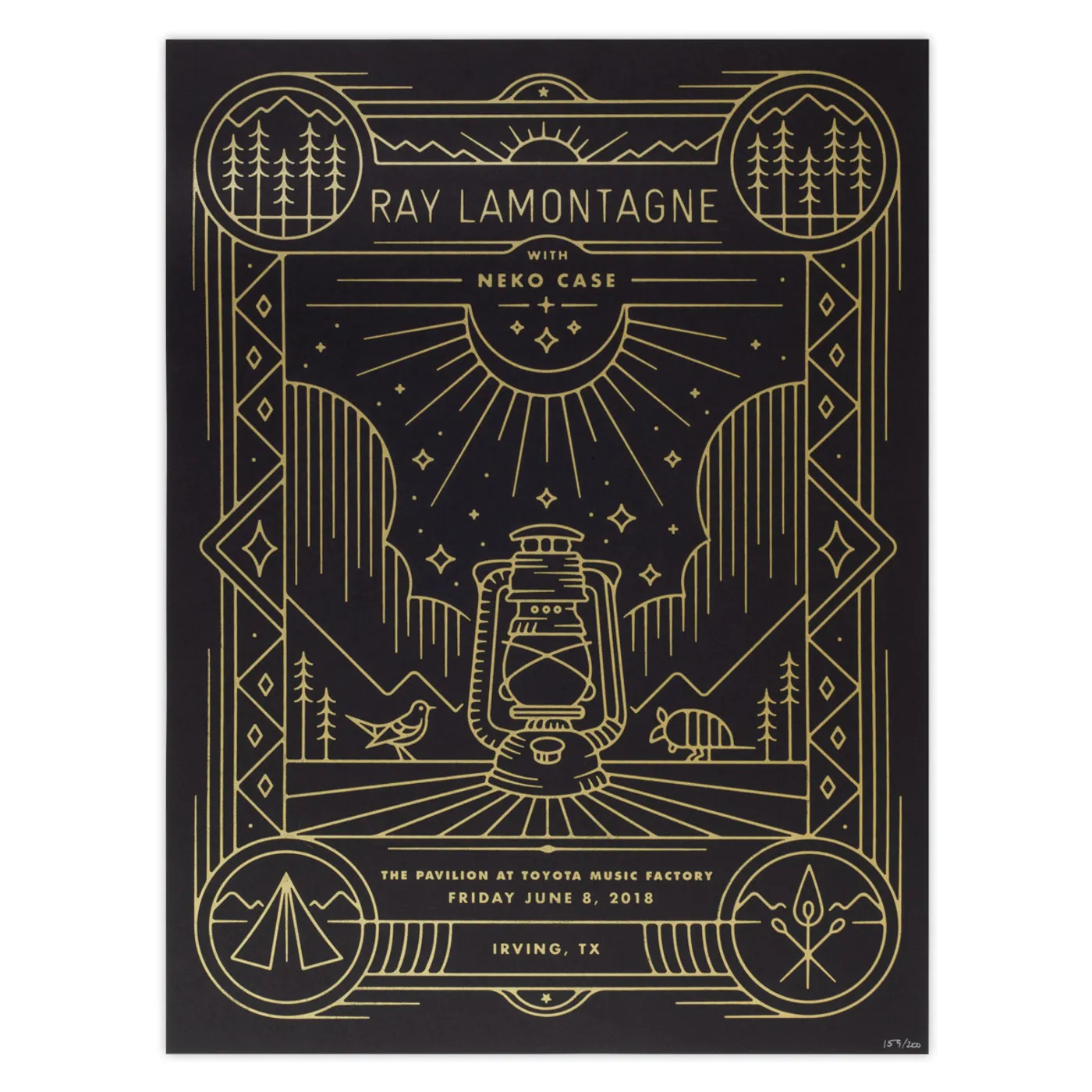 Ray LaMontagne Part Of The Light Tour 2018 - 6/8 Irving TX Poster
