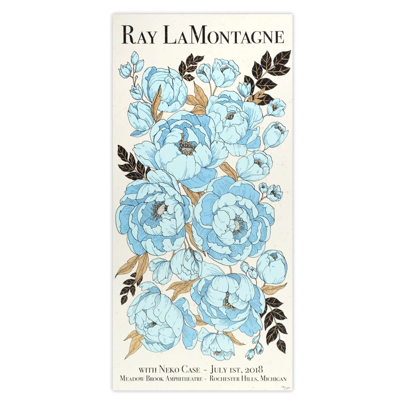 Ray LaMontagne Part Of The Light Tour 2018 - 7/1 Rochester Hills, MI Poster