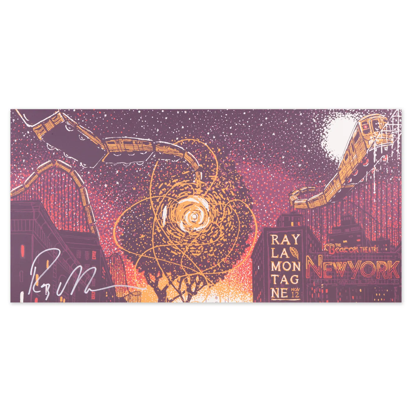 Ray LaMontagne 11/12/14 The Beacon Theatre, NYC Event Poster (Signed)