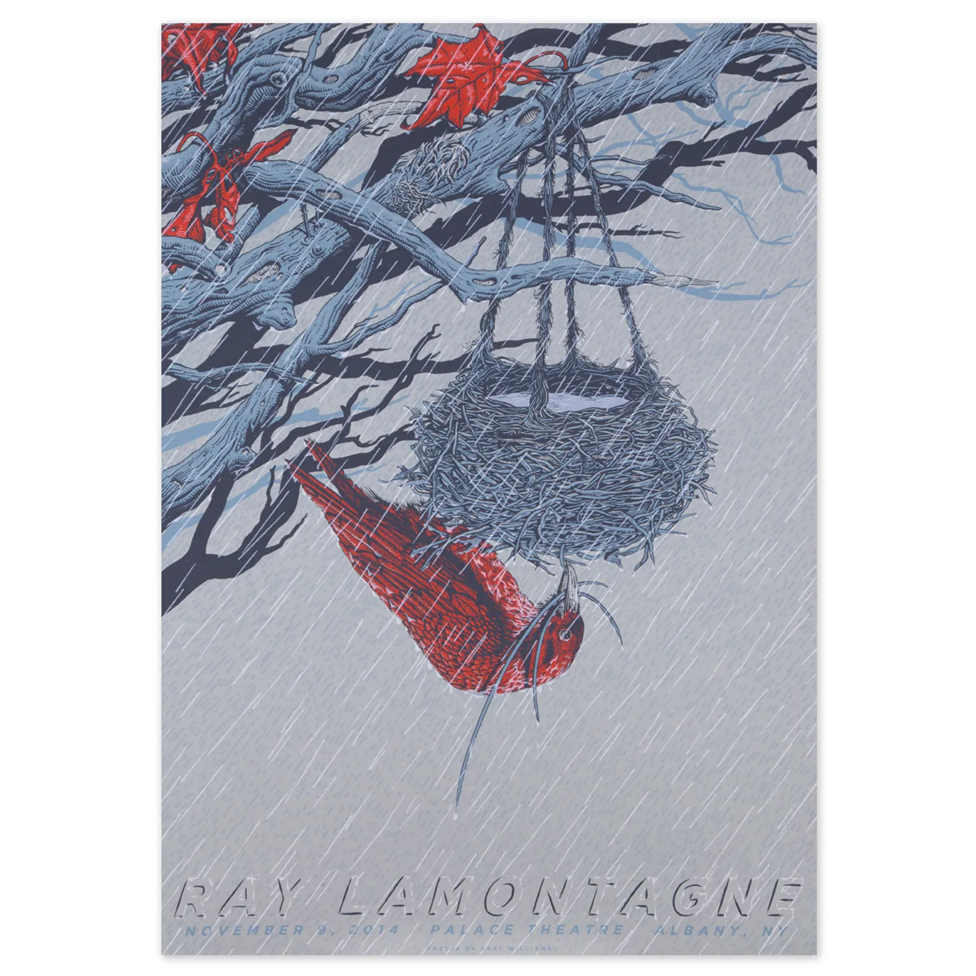 Ray LaMontagne 2014 Albany, NY. Event Poster - Unsigned