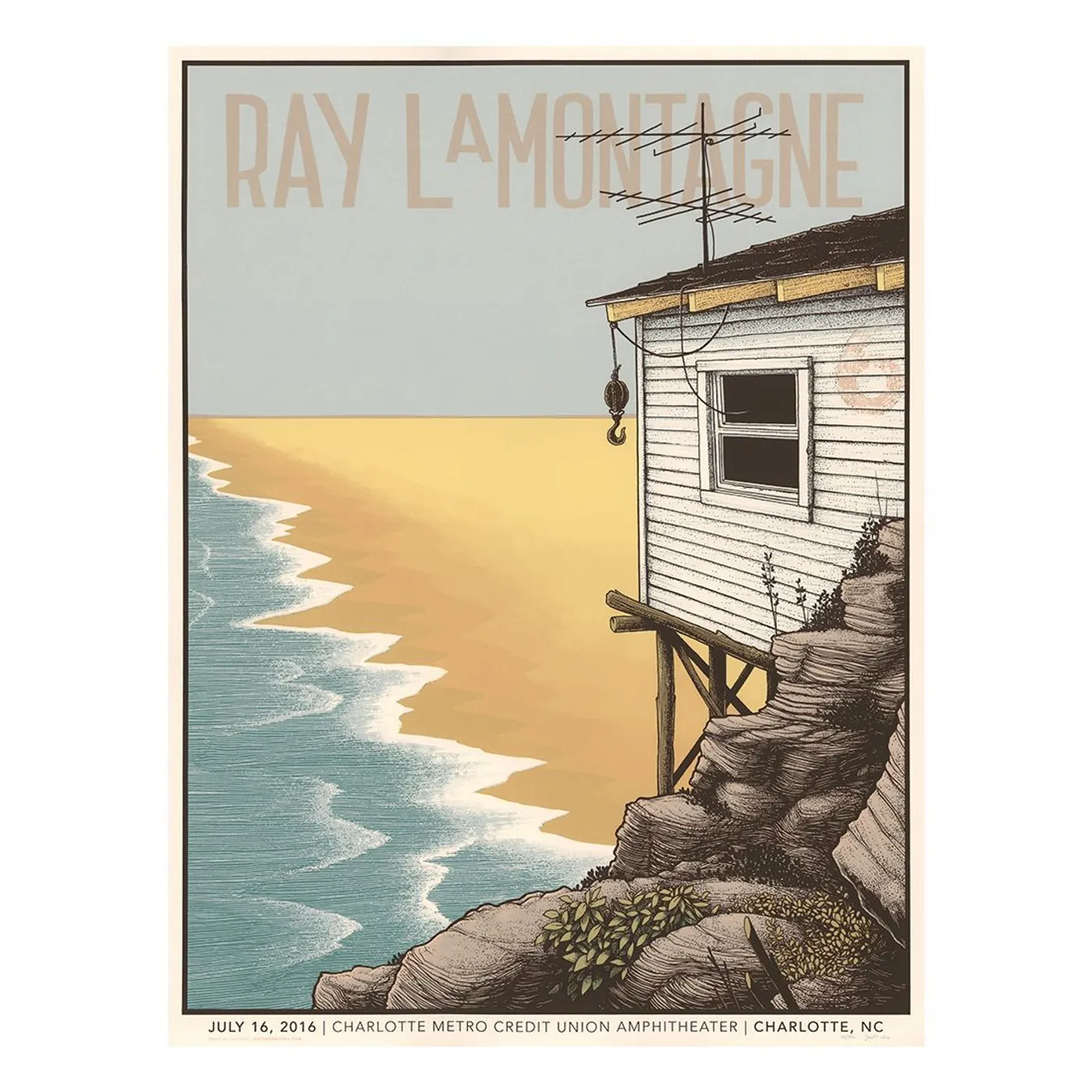 Ray LaMontagne The Ouroboros Tour 2016 - Charlotte, NC Poster