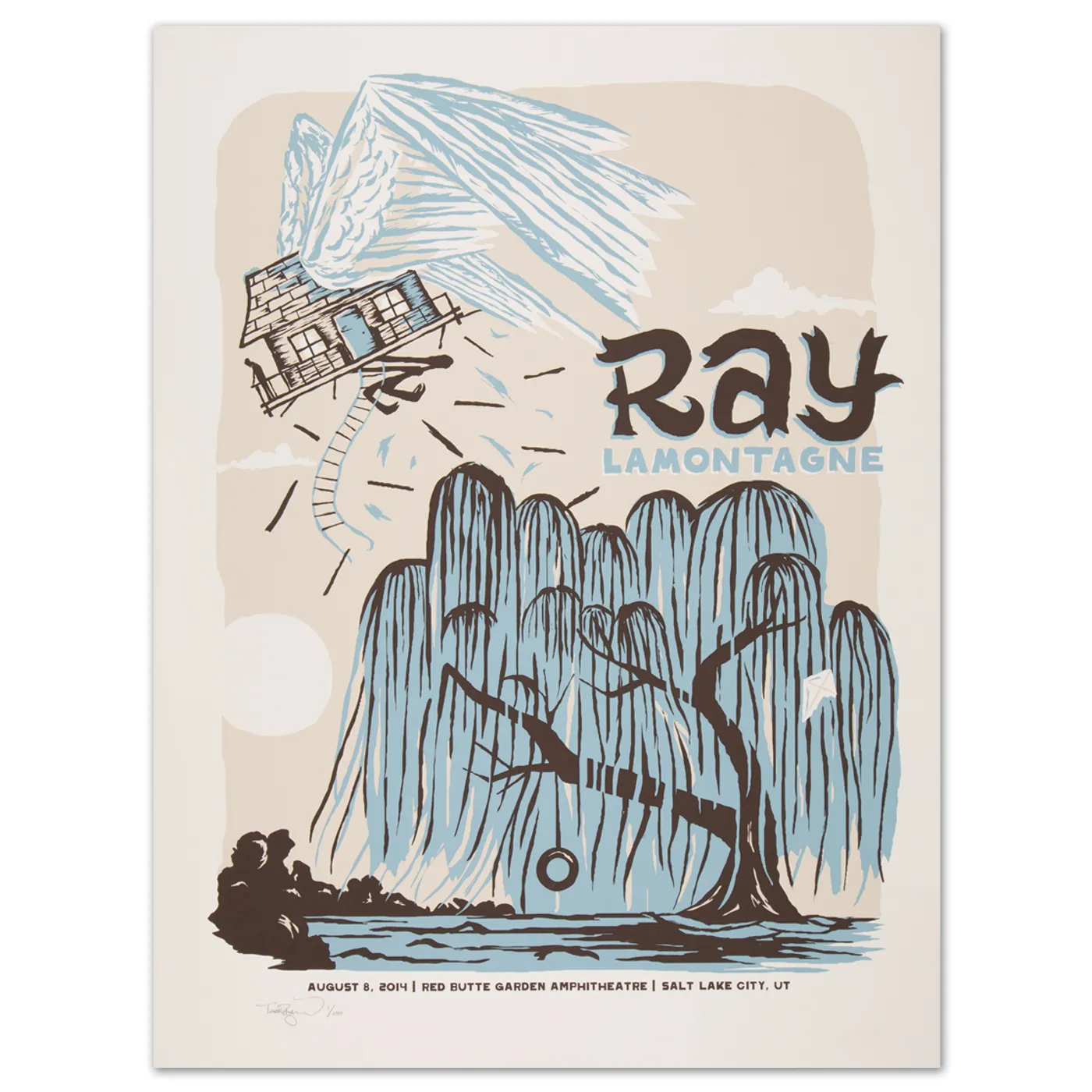 Ray LaMontagne 2014 Salt Lake City, UT Event Poster
