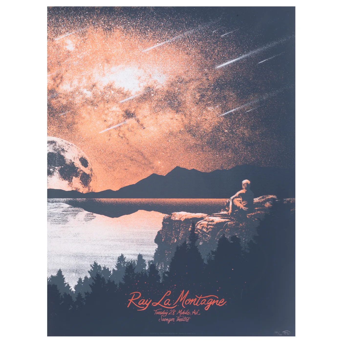 Ray LaMontagne 2014 Mobile, AL. Event Poster