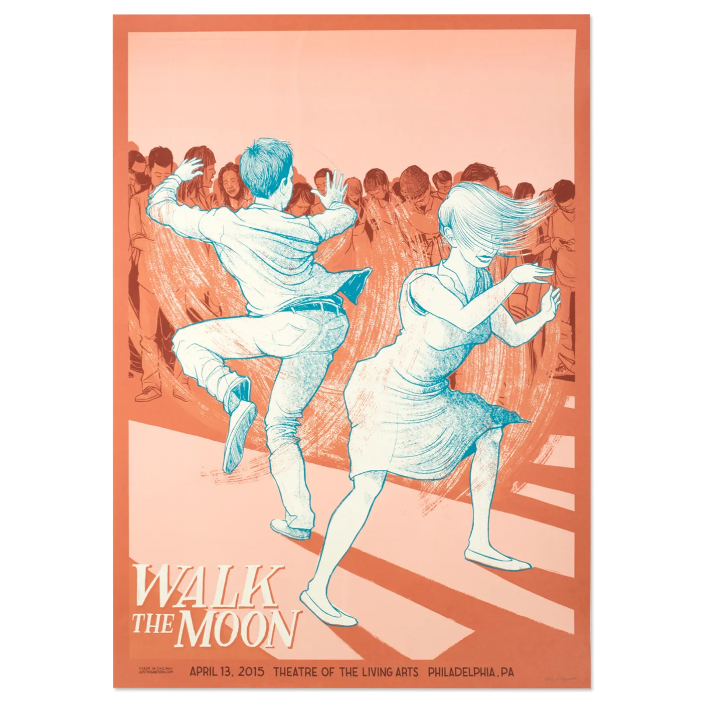 WALK THE MOON Poster April 13, 2015 Theatre of The Living Arts Philadelphia, PA Unsigned