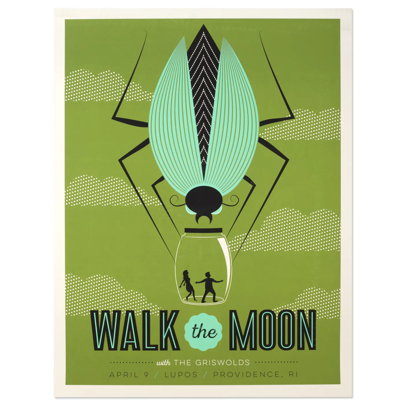 WALK THE MOON Poster April 9, 2015 w/The Griswolds Lupos Providence, RI