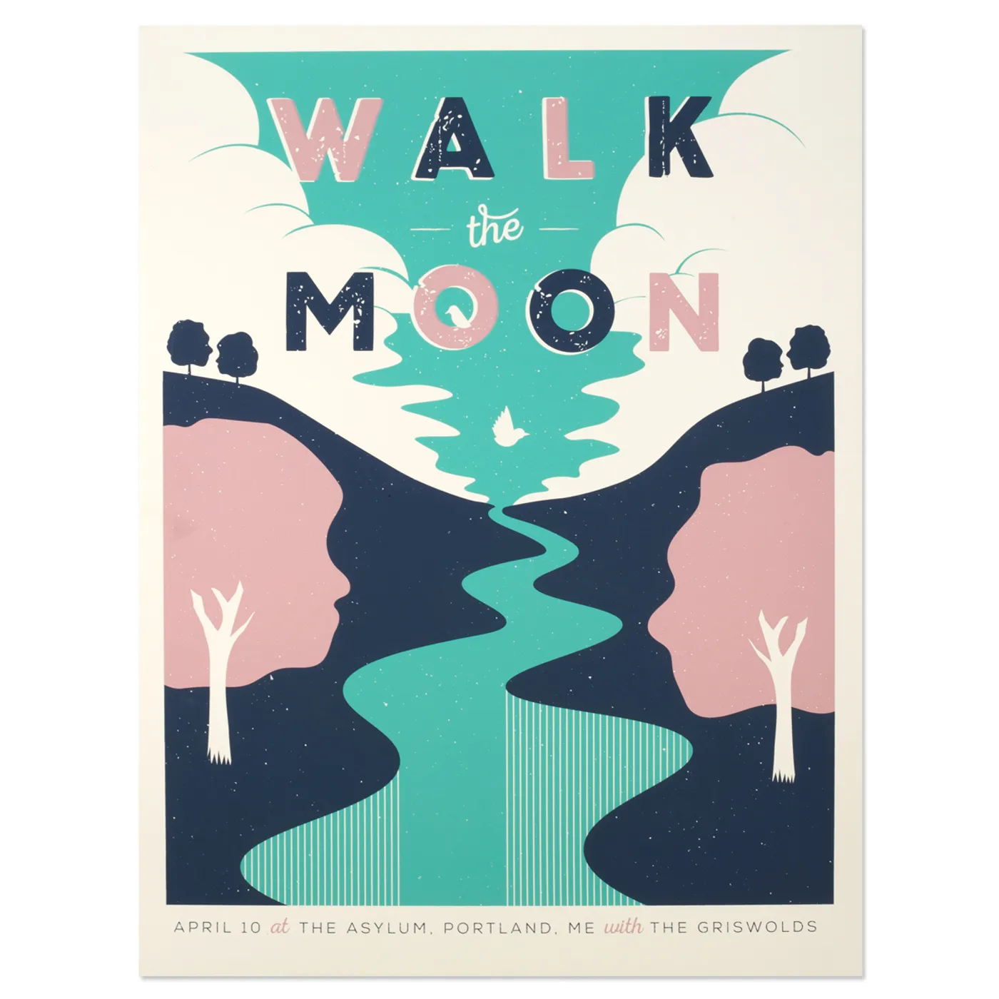 WALK THE MOON Poster April 10 at The Asylum Portland ME w/The Griswolds