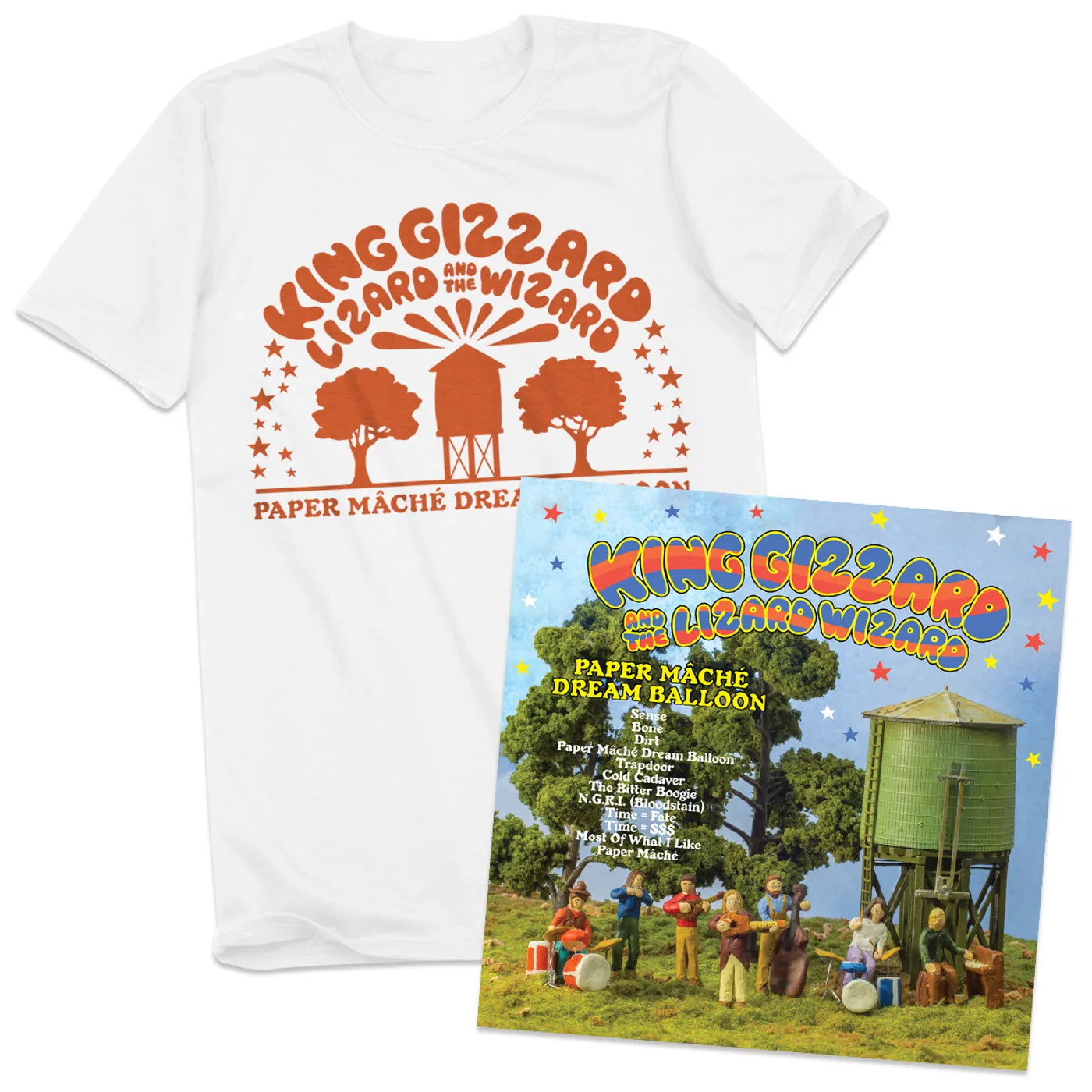 ATO Records Paper Mâché Dream Balloon T-shirt + Album Bundle