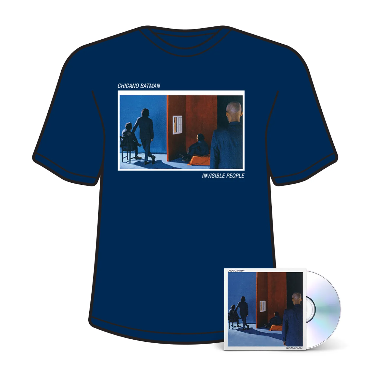 Chicano Batman – Invisible People CD + Tee Bundle