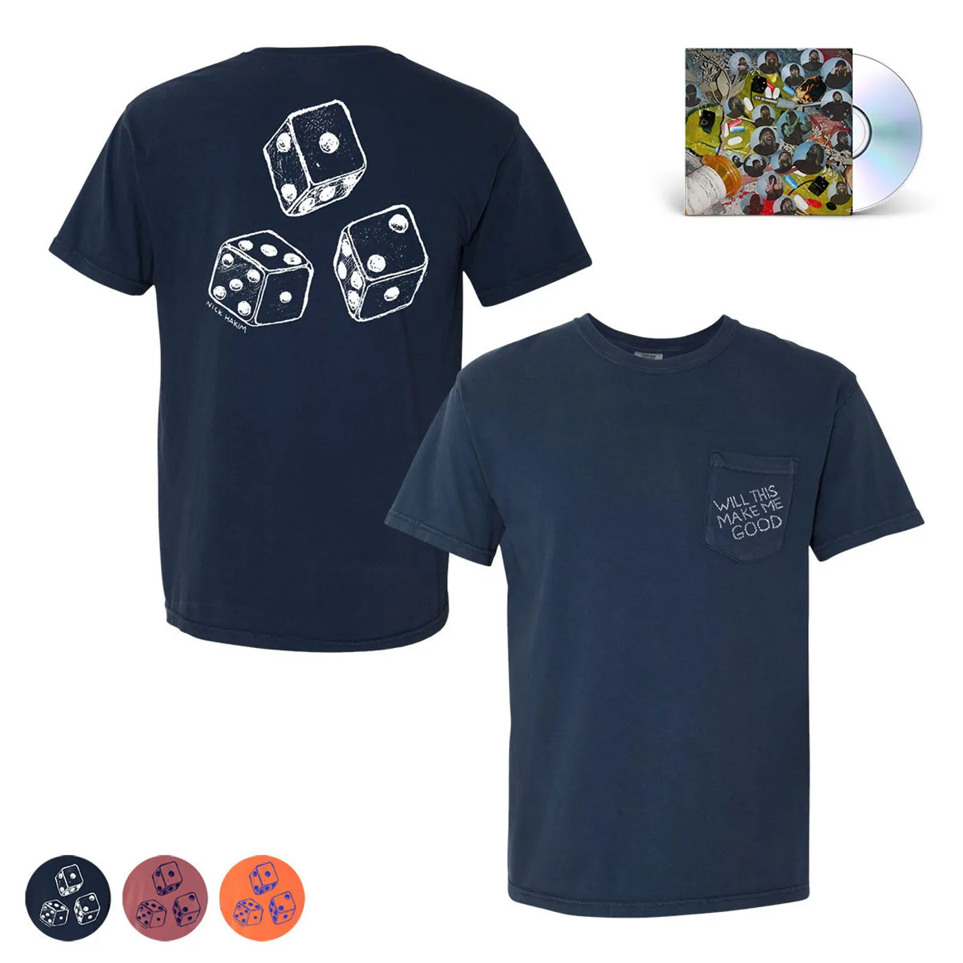 Nick Hakim - WILL THIS MAKE ME GOOD CD + T-Shirt
