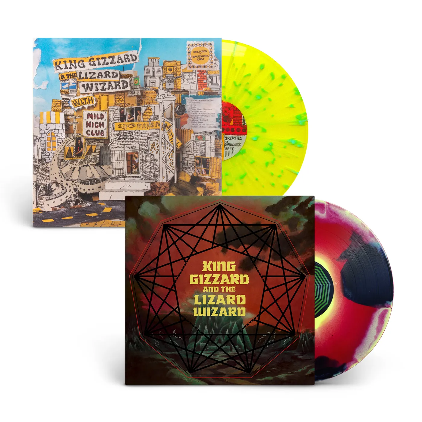 King Gizzard & The Lizard Wizard - Nonagon Infinity + Sketches of Brunswick East LP Bundle (Vinyl)