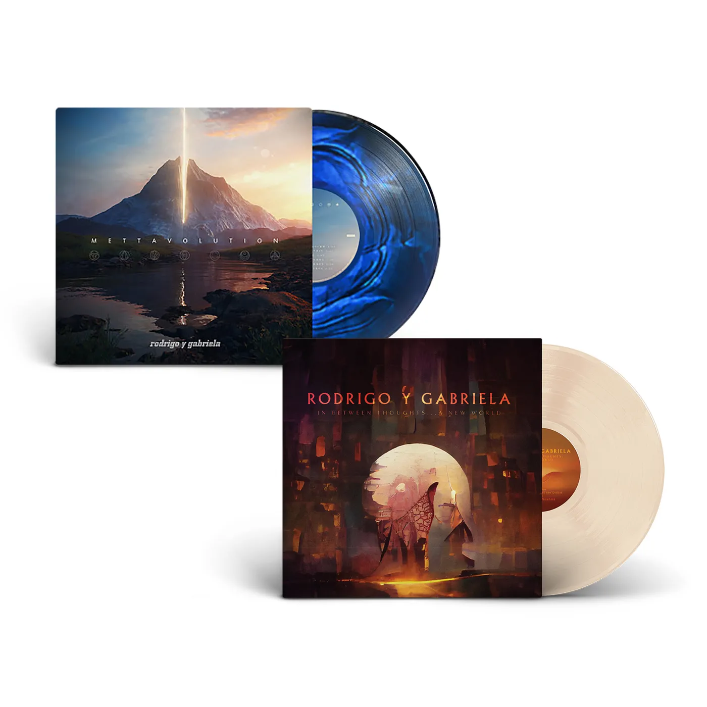 Rodrigo y Gabriela – ‘In Between Thoughts... A New World’ + ‘Mettavolution’ (Vinyl Bundle)