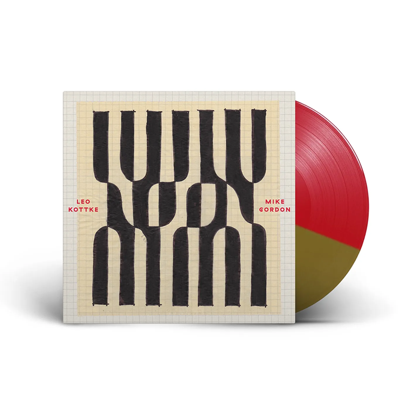 Leo Kottke & Mike Gordon – “Noon” Red/Gold Split Colored Vinyl