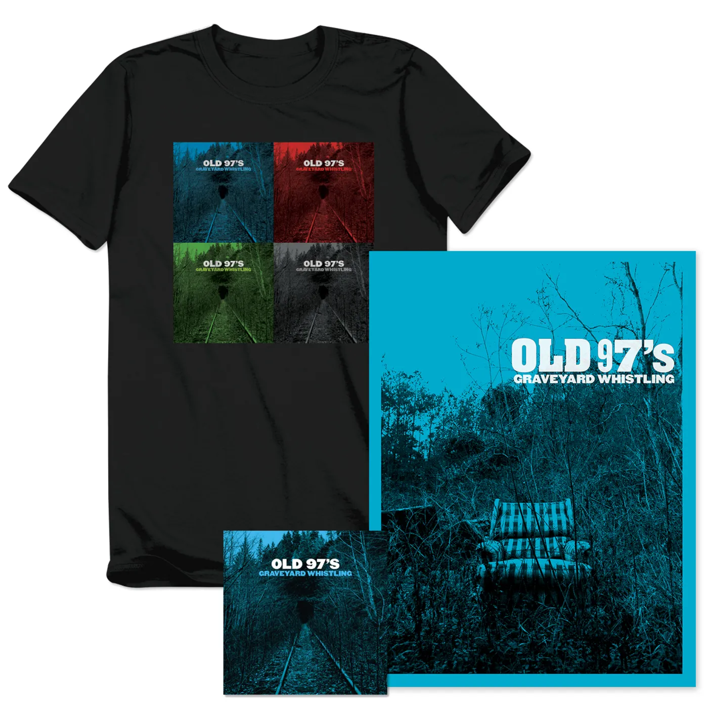 Old 97's Graveyard Whistling PRE-ORDER CD + T-shirt + Poster Bundle